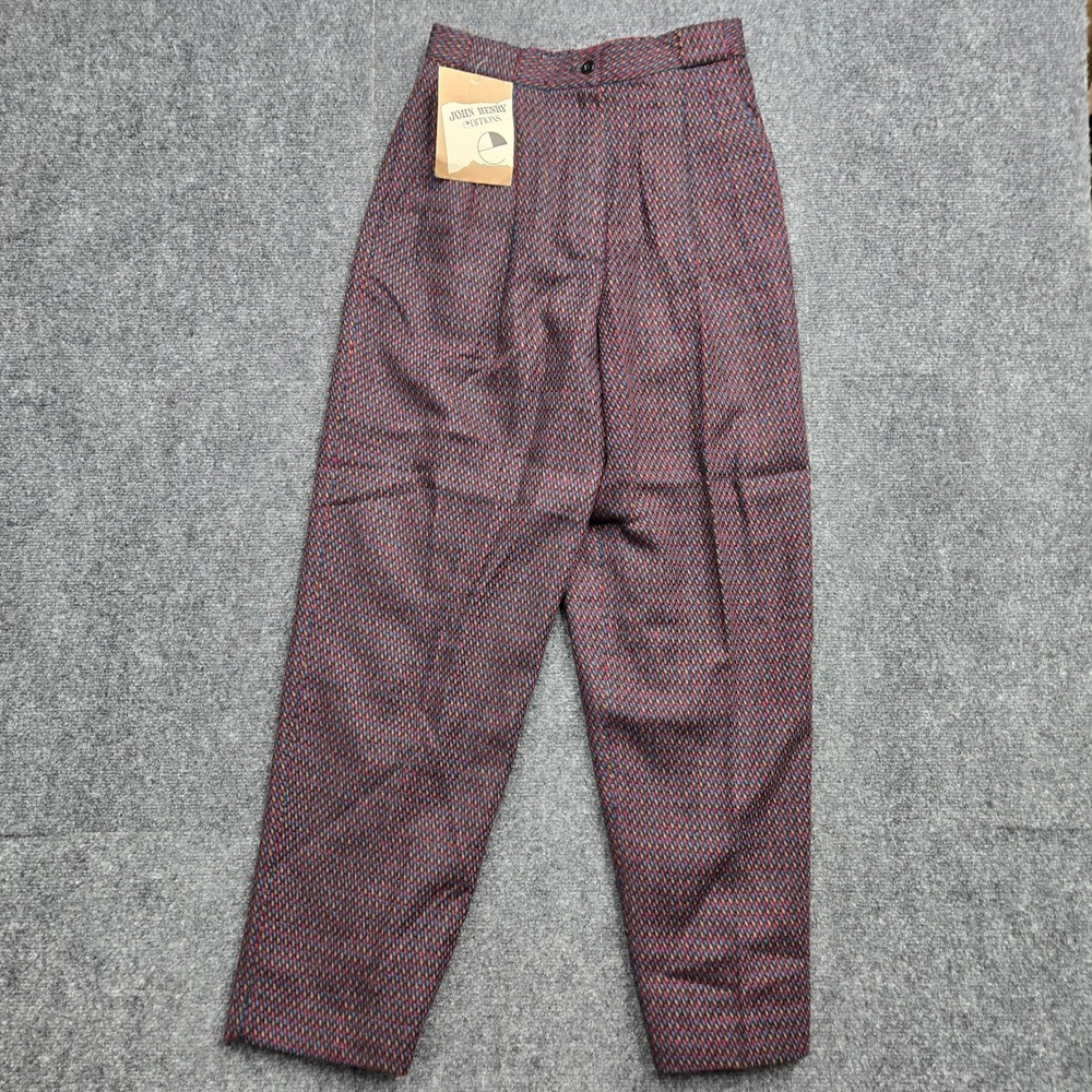 Vintage John Henry Editions Wool Blend Trousers Italy Womens Size 10 26x28 NEW